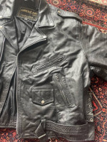 Leather Biker Jacket Men’s size 60