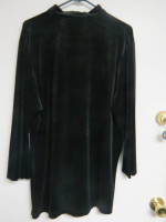 Asian Inspired Velvet Long Sleeve Top Large