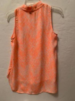 Vince Camuto Peach/White Design Sleeveless Tunic Top Size XS
