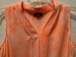 Vince Camuto Peach/White Design Sleeveless Tunic Top Size XS