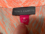 Vince Camuto Peach/White Design Sleeveless Tunic Top Size XS