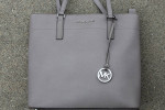 MICHAEL KORS Charlotte Large Saffiano Style Top-Zip Tote Bag