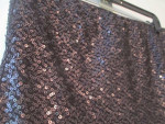 CAbi BLACK SEQUIN CONVERTIBLE STYLE #151 SKIRT OR TOP Size SMALL