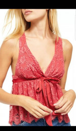 New Free People Lace Tank Top Size Large