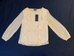 Brand new - Tommy Hilfiger : Woven Ruffle Top, whisper White size 7