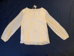 Brand new - Tommy Hilfiger : Woven Ruffle Top, whisper White size 7
