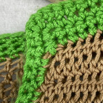 Hand made crochet Striped Drawstring top by CHERYL SEITZ