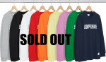 Supreme Embroidered Metallic Reflective L/S Top NAVY Size Medium