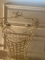 Woman’s Wire Dress Form. Measures 59 inches (almost 6 ft) in height.