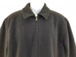 Polo by Ralph Lauren Black Wool Full Zip Winter Coat Jacket Men Medium