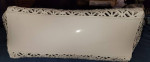 Tory Burch WHITE LATTICE PERFORATED DESIGN PVC NORTH/ SOUTH ALL SEASON