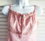 EXPRESS DESIGN STUDIO Embroidered, Sequined Silk Pink Camisole Size S