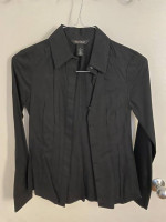 White House Black Market - Women's Black Shirt/blouse - Size 0