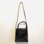 Made in Italy Croc-Embossed Pocketbook