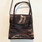 Made in Italy Croc-Embossed Pocketbook