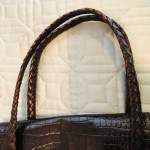 Made in Italy Croc-Embossed Pocketbook