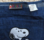 Vintage 1999 Ladies Jumper Snoopy Blue Denim Dress Sz XL New Cond