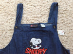 Vintage 1999 Ladies Jumper Snoopy Blue Denim Dress Sz XL New Cond