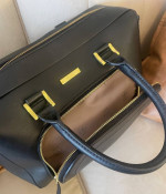Black  "Faux Leather" Purse by 'Iman Handbags' - Like NEW!