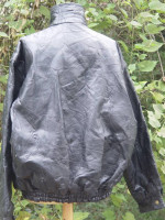 Vintage Beautiful Black Leather Jacket ~  Very Large Size XXXL
