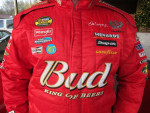 Earnhardt NASCAR "Bud" Drivers Line Size XL Nylon Insulated Jacket