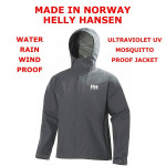 Unisex Waterproof Rainproof Windproof Rain Snow UV Jacket + Storm Flap