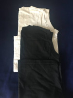 NEW! 2 Sleeveless Tees T-Shirts - 100% Cotton Size S Fruit of the Loom