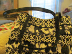 Vera Bradley purse with ruffled tiers