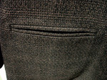 Women's Tweed Like Brown Blazer Very Roomy Medium - Has Golden Threads