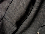 Women's Tweed Like Brown Blazer Very Roomy Medium - Has Golden Threads
