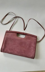 $12 Suede Purse Crossbody Clutch