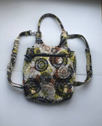 Vera Bradley Quilted Shoulder Bag BackPack Purse