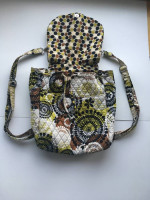 Vera Bradley Quilted Shoulder Bag BackPack Purse