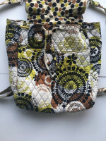 Vera Bradley Quilted Shoulder Bag BackPack Purse