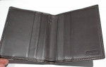 Coach Classic Grain Leather Bifold Billfold Card Wallet Brown