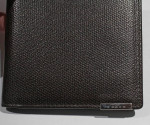 Coach Classic Grain Leather Bifold Billfold Card Wallet Brown