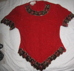 Vintage Laurence Kogar Small Top Sequin Blouse