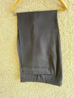 men's double breasted suit coat jacket and pants navy blue
