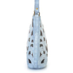~NEW~ Labrado Leather Floral Cut-out Bucket Bag Purse