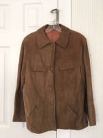 Women's Vintage Suede Jacket -- size medium