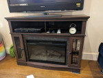 Fireplace TV stand space heater