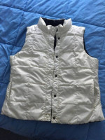 LL Bean Women's Medium Petite down vest - reversible