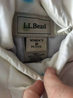 LL Bean Women's Medium Petite down vest - reversible