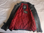 AFFLICTION Limited Edition Men's XL Premium Black Leather Jacket Cross