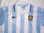 Reebok 1999 Argentina Messi AFA WORLD CUP Soccer M Shirt Like New