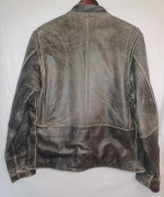 FRYE Men's Vintage Leather Jacket Cafe Racer XL Motorcycle Biker EUC