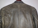 FRYE Men's Vintage Leather Jacket Cafe Racer XL Motorcycle Biker EUC