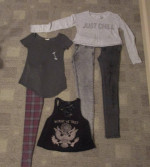 Teen Jeans, tops, etc. sz 1   - 35 pcs.