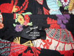 Womens Zashi Rayon Asian Floral Fan Pants XL