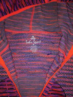Women's Soho Sport Purple/Neon Orange Hooded Full Zip Jacket, Medium